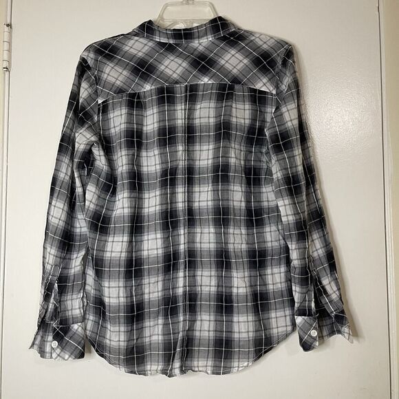 RAILS Hunter button up black blue plaid long sleeve flannel shirt size medium - Picture 5 of 5